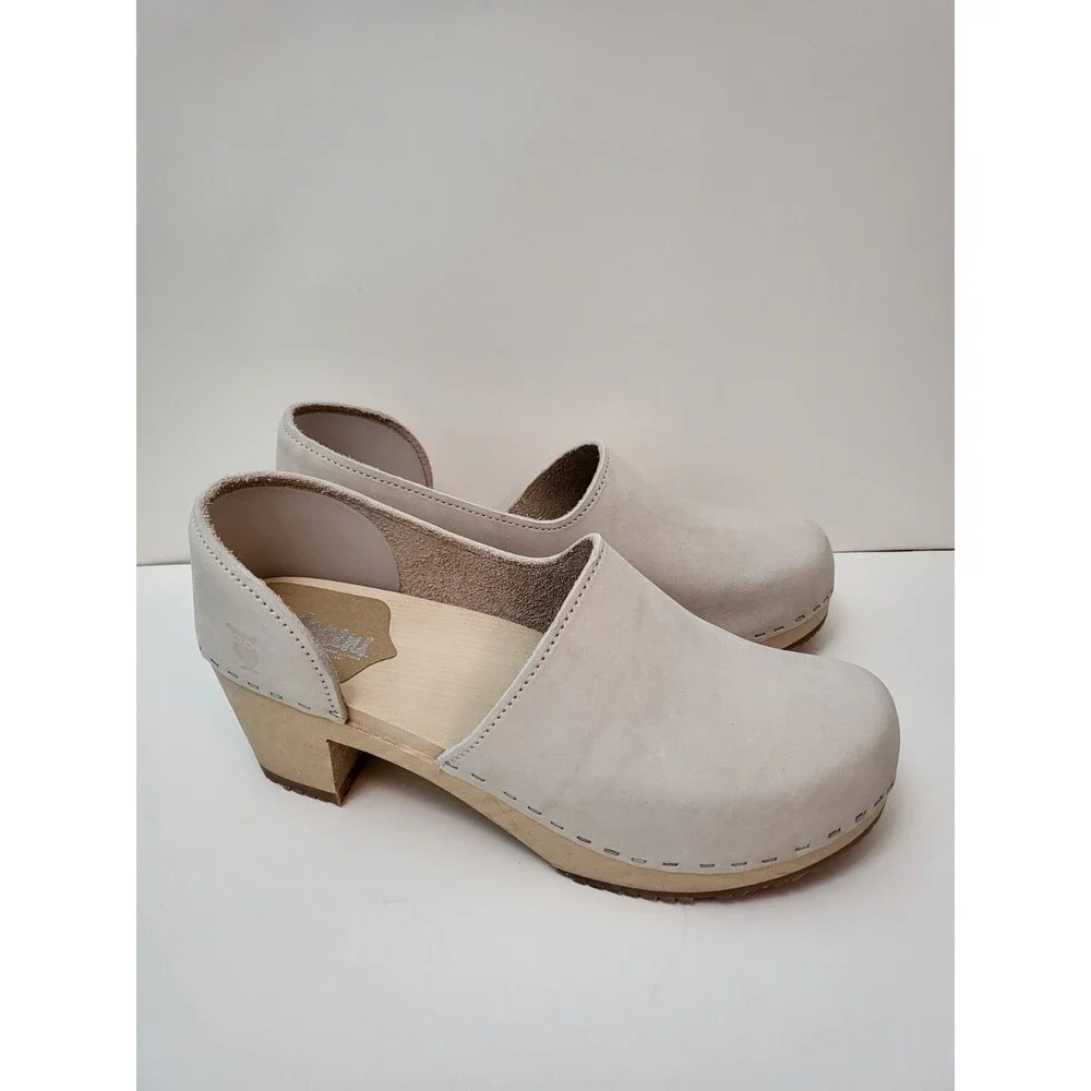 Stylish Cream Mules for Women - Picture 1 of 10